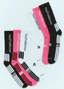 Men Aries Socks^Pack Of Three No Problemo Socks