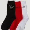 Men More Joy Socks^Pack Of Three Slogan Socks