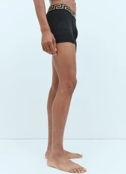 Men Versace Underwear^Pack Of Two Greca Border Briefs