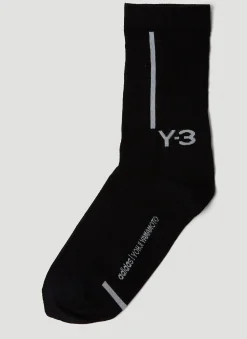 Men Y-3 Socks^Pack Of Two Logo Intarsia Socks