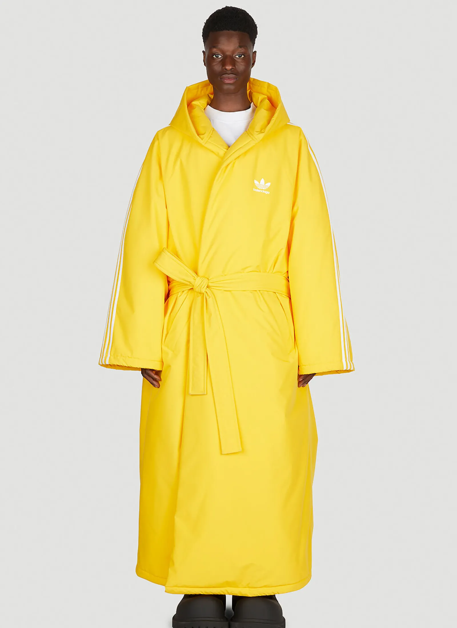 Men adidas x Balenciaga Coats^Padded Bathrobe Style Coat