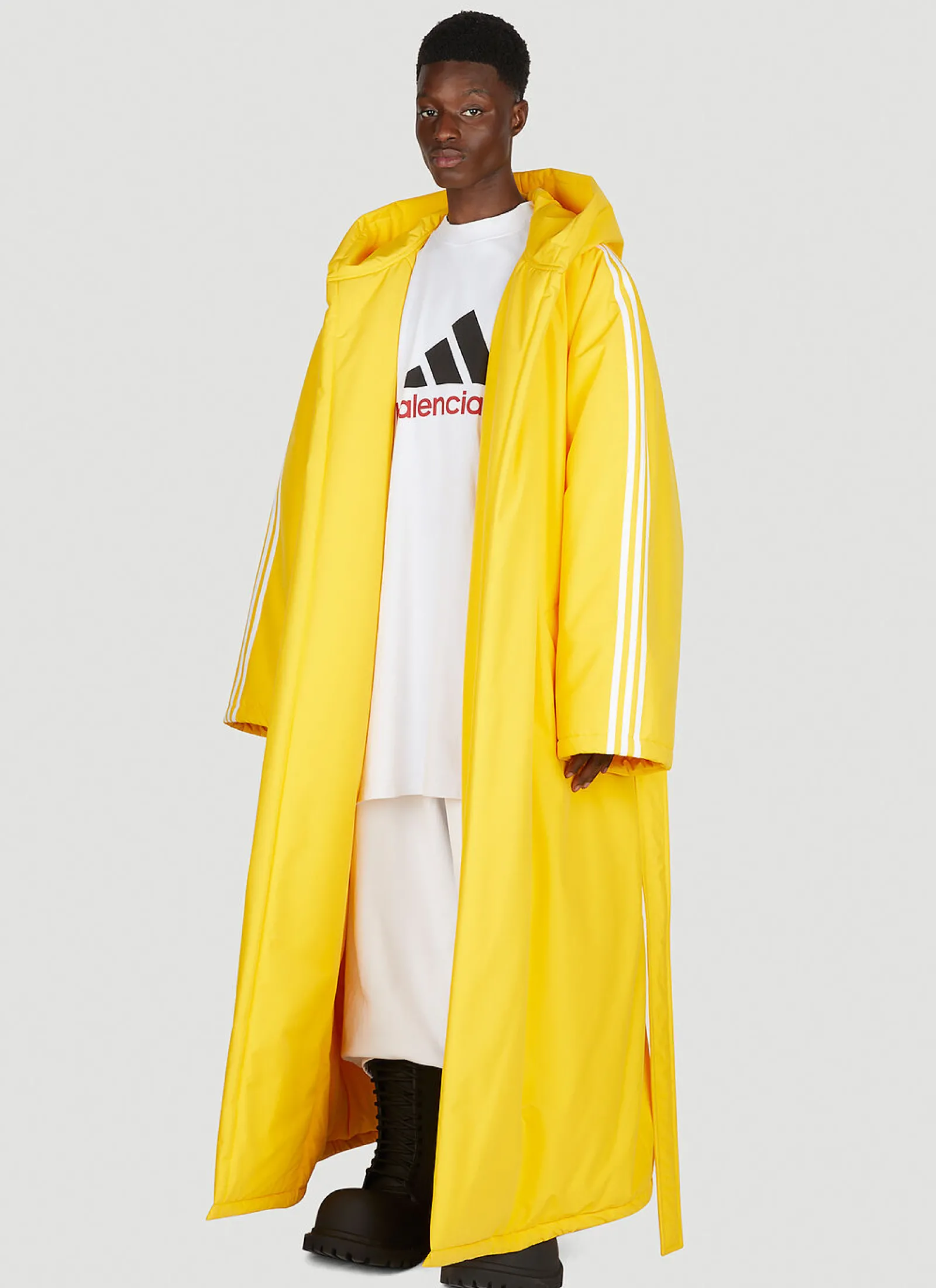 Men adidas x Balenciaga Coats^Padded Bathrobe Style Coat