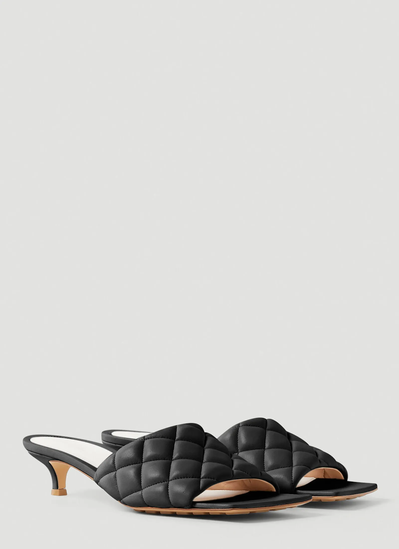 Padded Kitten Heel Mules>Bottega Veneta