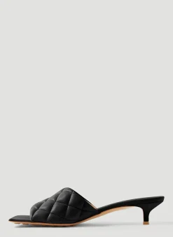 Padded Kitten Heel Mules><noscript><img width=