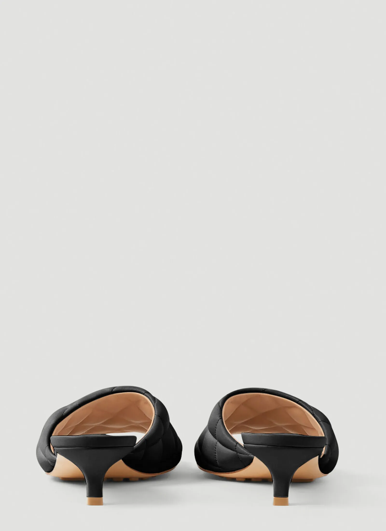 Padded Kitten Heel Mules>Bottega Veneta