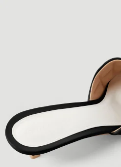 Padded Kitten Heel Mules><noscript><img width=