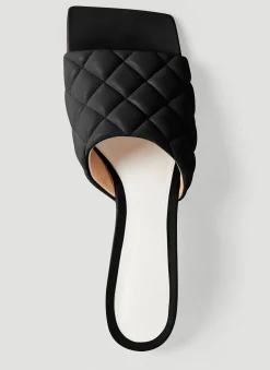 Padded Kitten Heel Mules><noscript><img width=