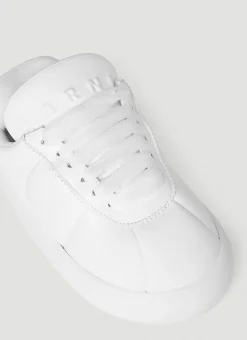 Padded Leather Sneakers></noscript>Marni Hot