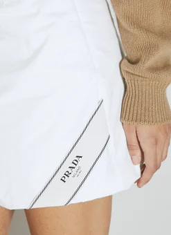 Padded Logo Patch Mini Skirt></noscript>Prada Clearance