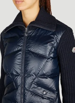 Padded Wool Cardigan><noscript><img width=