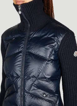 Padded Wool Cardigan><noscript><img width=