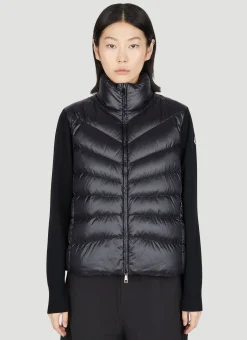 Padded Wool Cardigan>Moncler