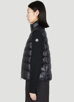 Padded Wool Cardigan><noscript><img width=