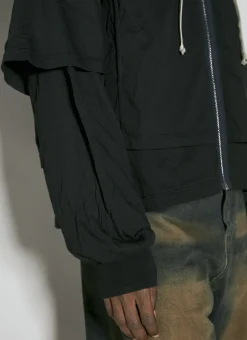 Men Rick Owens DRKSHDW Sweatshirts^Padded Zip-Up Sweatshirt