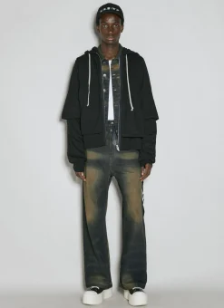 Men Rick Owens DRKSHDW Sweatshirts^Padded Zip-Up Sweatshirt