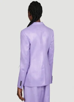 Padlock Strap Suit Single Breasted Blazer><noscript><img width=