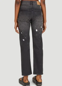 Paint Drop Jeans><noscript><img width=