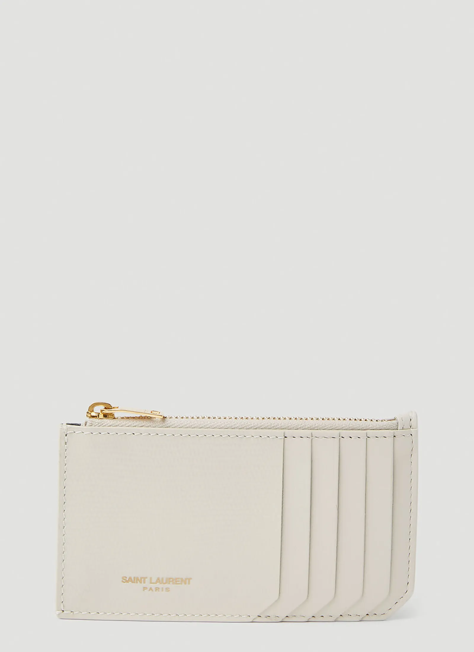 Men Saint Laurent Wallets & Cardholders^Painted Zip Top Card Holder