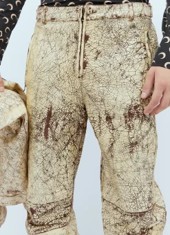 Men Diesel Jeans^P-Alan Coated Leather Pants