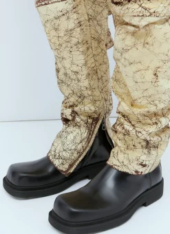 Men Diesel Jeans^P-Alan Coated Leather Pants