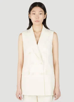 Pallida Double Breasted Sleeveless Blazer>Max Mara Outlet