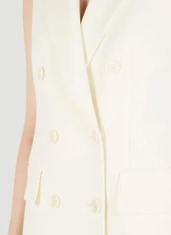 Pallida Double Breasted Sleeveless Blazer><noscript><img width=