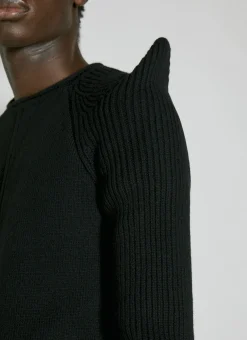 Men Rick Owens Knitwear^Panel Construction Knit Sweater