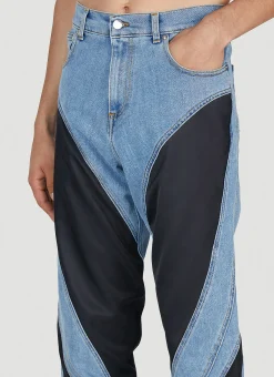 Men Mugler Jeans^Panelled Jeans