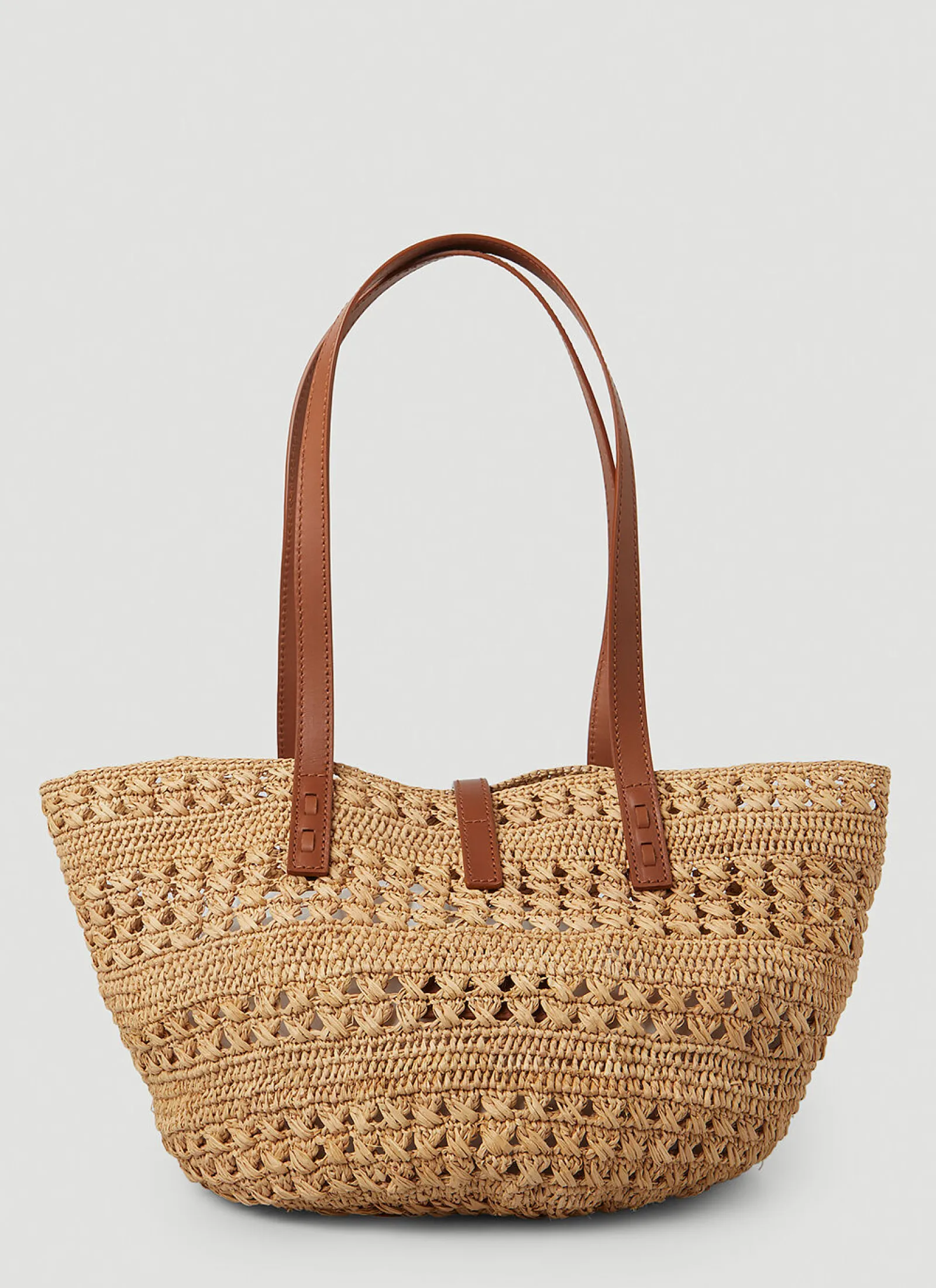 Panier Raffia Tote Bag>Saint Laurent