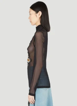 Paris' Best Long-Sleeve Mesh Top>Y/Project Outlet