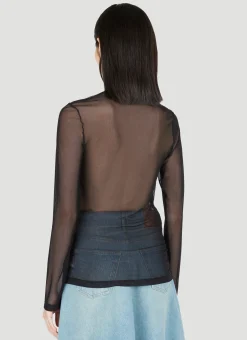 Paris' Best Long-Sleeve Mesh Top></noscript>Y/Project Outlet