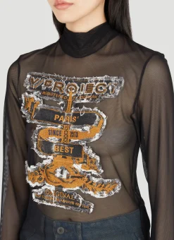 Paris' Best Long-Sleeve Mesh Top></noscript>Y/Project Outlet