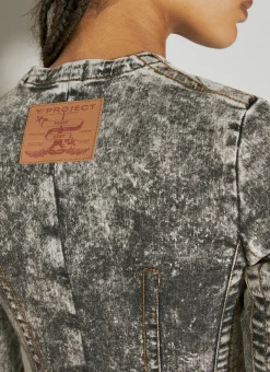 Paris' Best Patch Denim Jacket><noscript><img width=