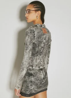 Paris' Best Patch Denim Jacket><noscript><img width=