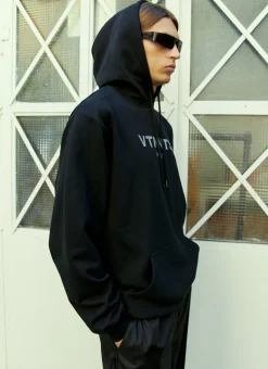 Paris Crystal Logo Hooded Sweatshirt>VTMNTS Discount