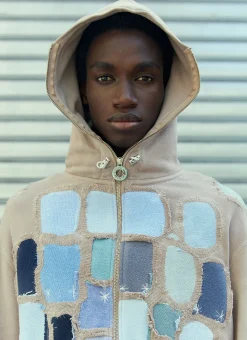 Men Charlie Constantinou Sweatshirts^Patched Hooded Sweatshirt