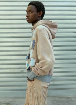 Men Charlie Constantinou Sweatshirts^Patched Hooded Sweatshirt