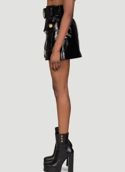 Patent Leather Mini Skirt></noscript>Balmain Hot