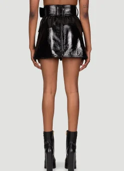 Patent Leather Mini Skirt></noscript>Balmain Hot