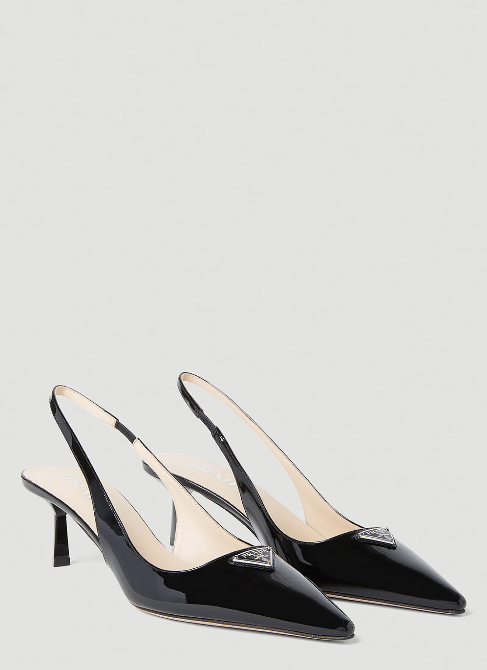 Patent Slingback Kitten Heels>Prada Discount