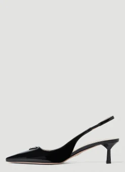 Patent Slingback Kitten Heels><noscript><img width=