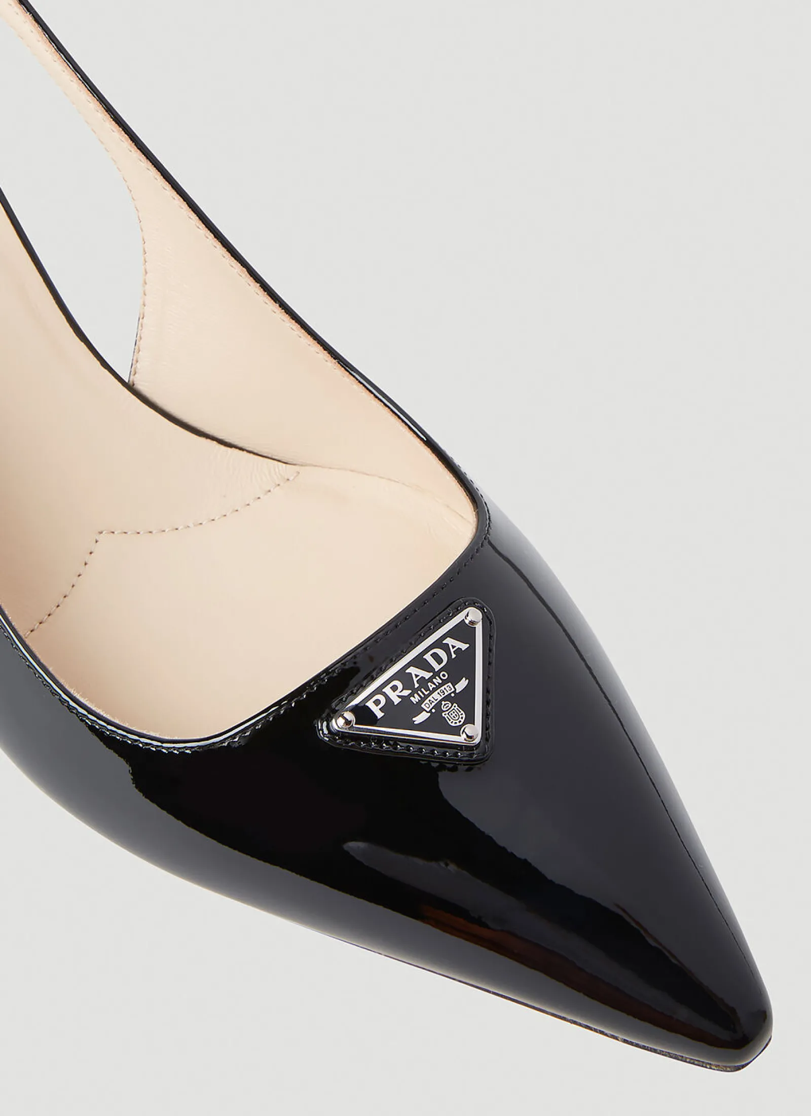 Patent Slingback Kitten Heels>Prada Discount
