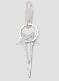 Men Rick Owens Keyrings^Pentagram Keyring