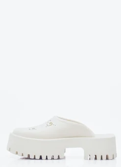 Perforated G Platform Slipper Shoes></noscript>Gucci