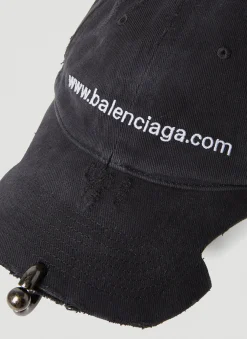 Men Balenciaga Hats^Pierced Website Baseball Cap