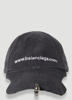 Men Balenciaga Hats^Pierced Website Baseball Cap