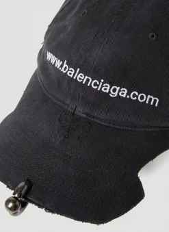 Men Balenciaga Hats^Pierced Website Baseball Cap