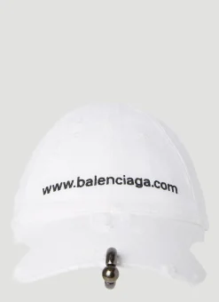 Men Balenciaga Hats^Piercing Logo Cap