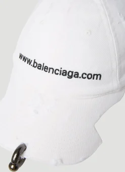 Men Balenciaga Hats^Piercing Logo Cap