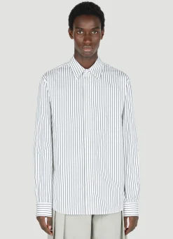 Men Bottega Veneta Shirts^Pinstripe Poplin Shirt